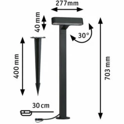 Les meilleures critiques de ???? Borne Lumineuse LED Ito Plug & Shine Paulmann - 1x6W - IP65 - Anthracite ⭐ -PAULMANN Sales 59317332 3