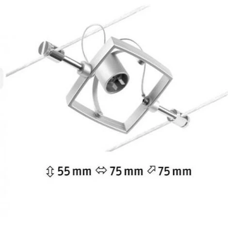 Budget ???? Projecteur Simple Mac Ii Paulmann 944.31-gu5.3 Chromé Mat ???? 2 Budget ???? Projecteur Simple Mac Ii Paulmann 944.31-gu5.3 Chromé Mat ???? – Image 2