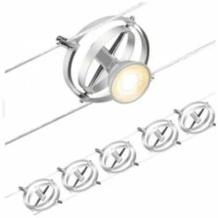 Meilleure affaire ⌛ Paulmann Cardan Set 944.36-5xgu5.3-mat Chrome ????