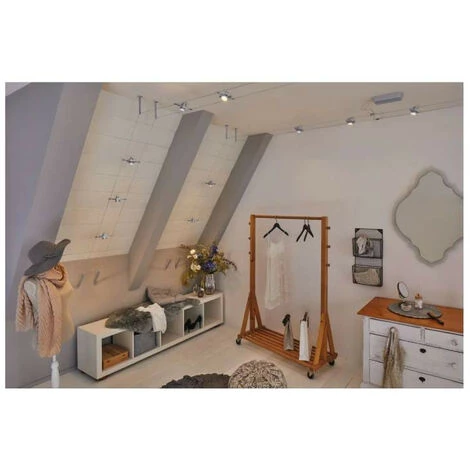 Meilleure vente ⭐ Spots Sur Câble Tendu Kit Mac 2 WIRE Sans Ampoules Paulmann - Leds - Chromé Mat - 5X10W - 230/12 V - Chrome ✨ 5 Meilleure vente ⭐ Spots Sur Câble Tendu Kit Mac 2 WIRE Sans Ampoules Paulmann - Leds - Chromé Mat - 5X10W - 230/12 V - Chrome ✨ – Image 5