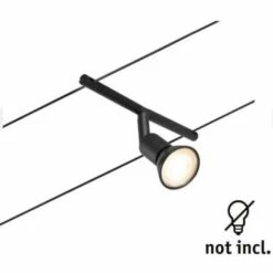 Vente flash ???? Single Spot Salt Paulmann- Gu5.3-attachement Mat Noir-944.47 ????