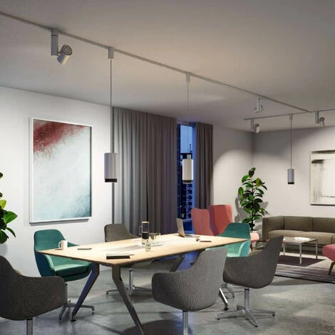 Nouveau ???? Spot LED Zeuz URail Paulmann - 33W - 3000K - 39° - Dimmable - Chrome Mat - Chrome ???? 2 Nouveau ???? Spot LED Zeuz URail Paulmann - 33W - 3000K - 39° - Dimmable - Chrome Mat - Chrome ???? – Image 2