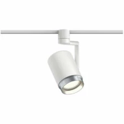 Promo ???? Spot Sur Rail Asthene URail Paulmann - 50W Max - E27 - Dimmable - Blanc - Blanc ????