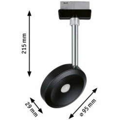 Acheter ???? Spot LED Discus URail Paulmann - 2700K - 5W - Dimmable - Noir Mat/chromé - Noir ✨ -PAULMANN Sales 69829590 3