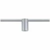 Offres ???? Spot Individuel Sur Rail URail Ceiling Socket Paulmann - E27 - 20W Max - Dimmable - Chromé Mat - Sans Ampoule - Chrome ????