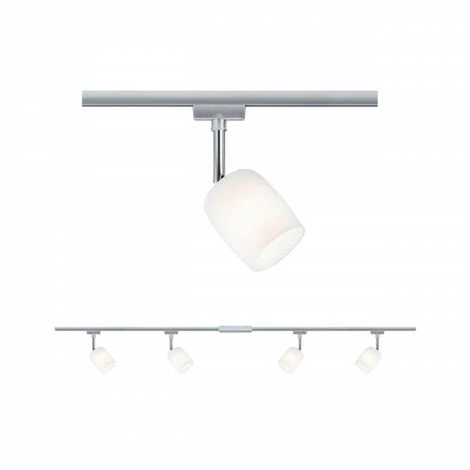 Meilleure vente ???? Kit URail Blossom Paulmann - G9 - 4x10W - Dimmable - Chrome Mat / Chrome/ Verre Satiné - Chrome ???? 1 Meilleure vente ???? Kit URail Blossom Paulmann - G9 - 4x10W - Dimmable - Chrome Mat / Chrome/ Verre Satiné - Chrome ????