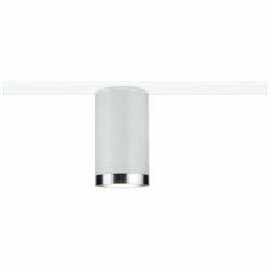 Acheter ✨ Spot Sur Rail Tube URail Paulmann - Blanc Chromé - Métal - GU10 - 10W Max - Dimmable - Sans Ampoule ????