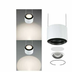 Remise ⌛ Suspension LED URail Aldan Paulmann - 8.5W Max - 2700K - Dimmable - Blanc - Blanc ???? -PAULMANN Sales 69829689 3