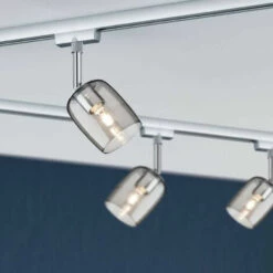 Remise ???? Kit URail Blossom Paulmann - G9 - 4x10W - Dimmable - Chrome Mat / Chrome/ Verre Fumé - Chrome ✔️ -PAULMANN Sales 69829705 3