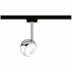 Promo ???? Spot Sur Rail Capsule II URail Paulmann - 2700K - 6W - Dimmable - Noir / Chromé - Noir ????