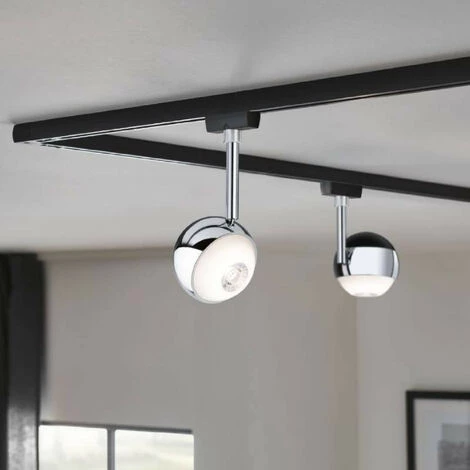 Promo ???? Spot Sur Rail Capsule II URail Paulmann - 2700K - 6W - Dimmable - Noir / Chromé - Noir ???? 2 Promo ???? Spot Sur Rail Capsule II URail Paulmann - 2700K - 6W - Dimmable - Noir / Chromé - Noir ???? – Image 2