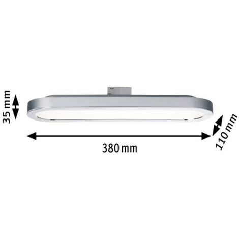 Grosses soldes ???? Panneau LED URail Loop Paulmann - 7W - 2700K - Non Dimmable - Blanc/ Chrome - Blanc ???? 3 Grosses soldes ???? Panneau LED URail Loop Paulmann - 7W - 2700K - Non Dimmable - Blanc/ Chrome - Blanc ???? – Image 3