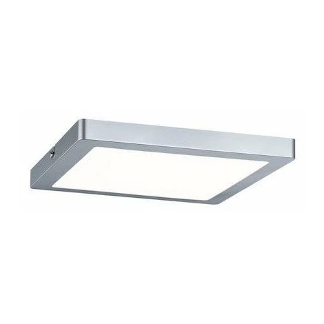 Nouveau ???? PAULMANN Plafonnier LED Atria - Carré - 24W - Chrome Mat - Dimmable - Gris (tout Métal) ???? 2 Nouveau ???? PAULMANN Plafonnier LED Atria - Carré - 24W - Chrome Mat - Dimmable - Gris (tout Métal) ???? – Image 2