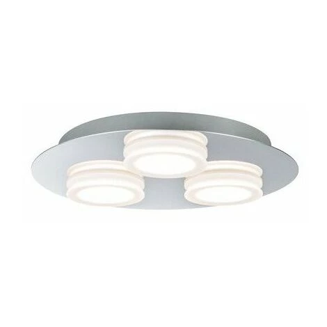 De gros ???? PAULMANN Plafonnier LED Doradus - Rond - 3x5W - Chrome - Non Dimmable - Gris (tout Métal) ???? 1 De gros ???? PAULMANN Plafonnier LED Doradus - Rond - 3x5W - Chrome - Non Dimmable - Gris (tout Métal) ????