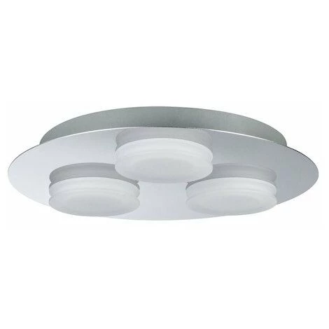 De gros ???? PAULMANN Plafonnier LED Doradus - Rond - 3x5W - Chrome - Non Dimmable - Gris (tout Métal) ???? 2 De gros ???? PAULMANN Plafonnier LED Doradus - Rond - 3x5W - Chrome - Non Dimmable - Gris (tout Métal) ???? – Image 2