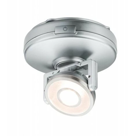 Tout neuf ???? PAULMANN Lumière D'ameublement Rotate Led Avec Interrupteur On/off - Chrome Mat - Piles - 3000K - Dimmable ???? 1 Tout neuf ???? PAULMANN Lumière D'ameublement Rotate Led Avec Interrupteur On/off - Chrome Mat - Piles - 3000K - Dimmable ????