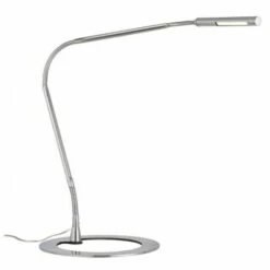 Remise ???? PAULMANN Lampe De Bureau PLAZA - 3W - 240LM - 6000K - 230V - Métal - Acier Brossé - Avec Transformateur à Brancher - Avec Commutateur ⌛